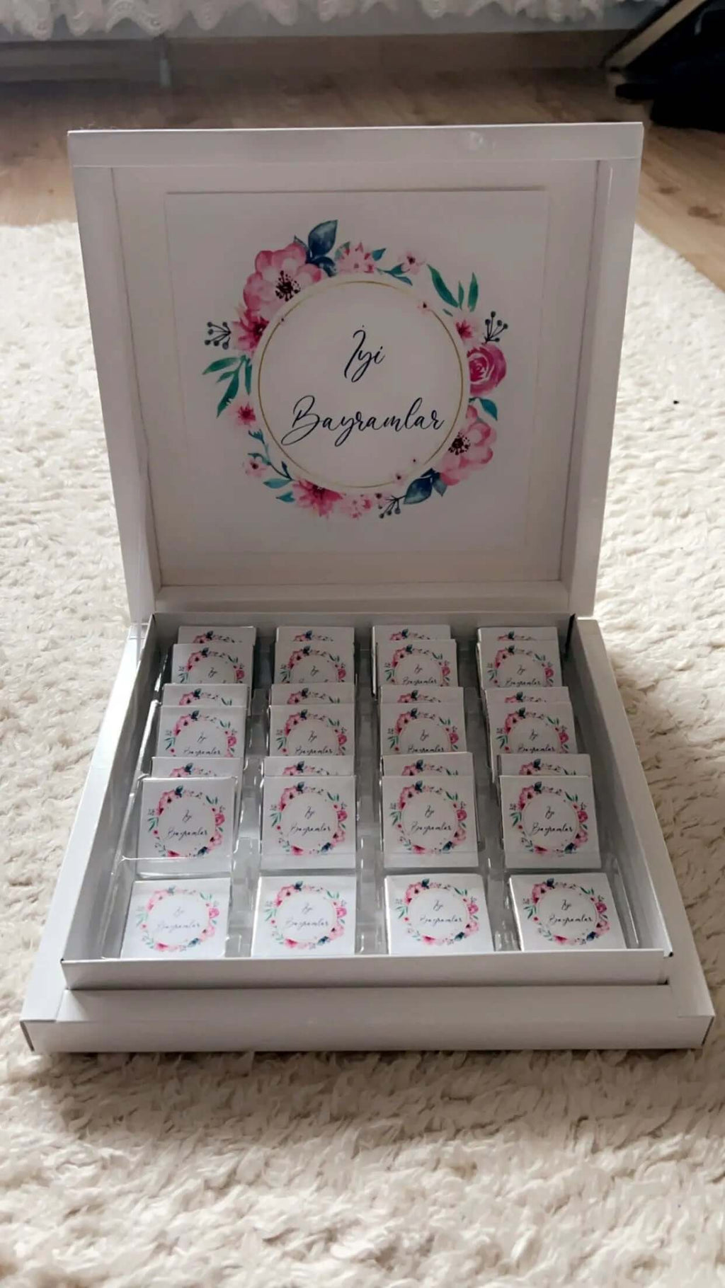 Boîte chocolats Aïd — cadeau personnalisé élégant | Créa By Sana