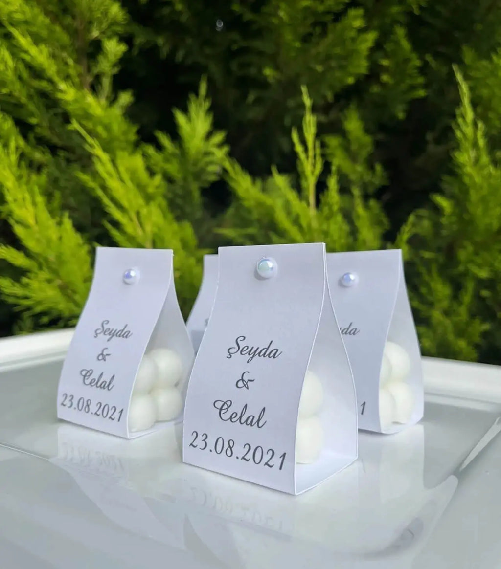 Bougie mariage personnalisée invité — lot souvenir chic | CréaBySana