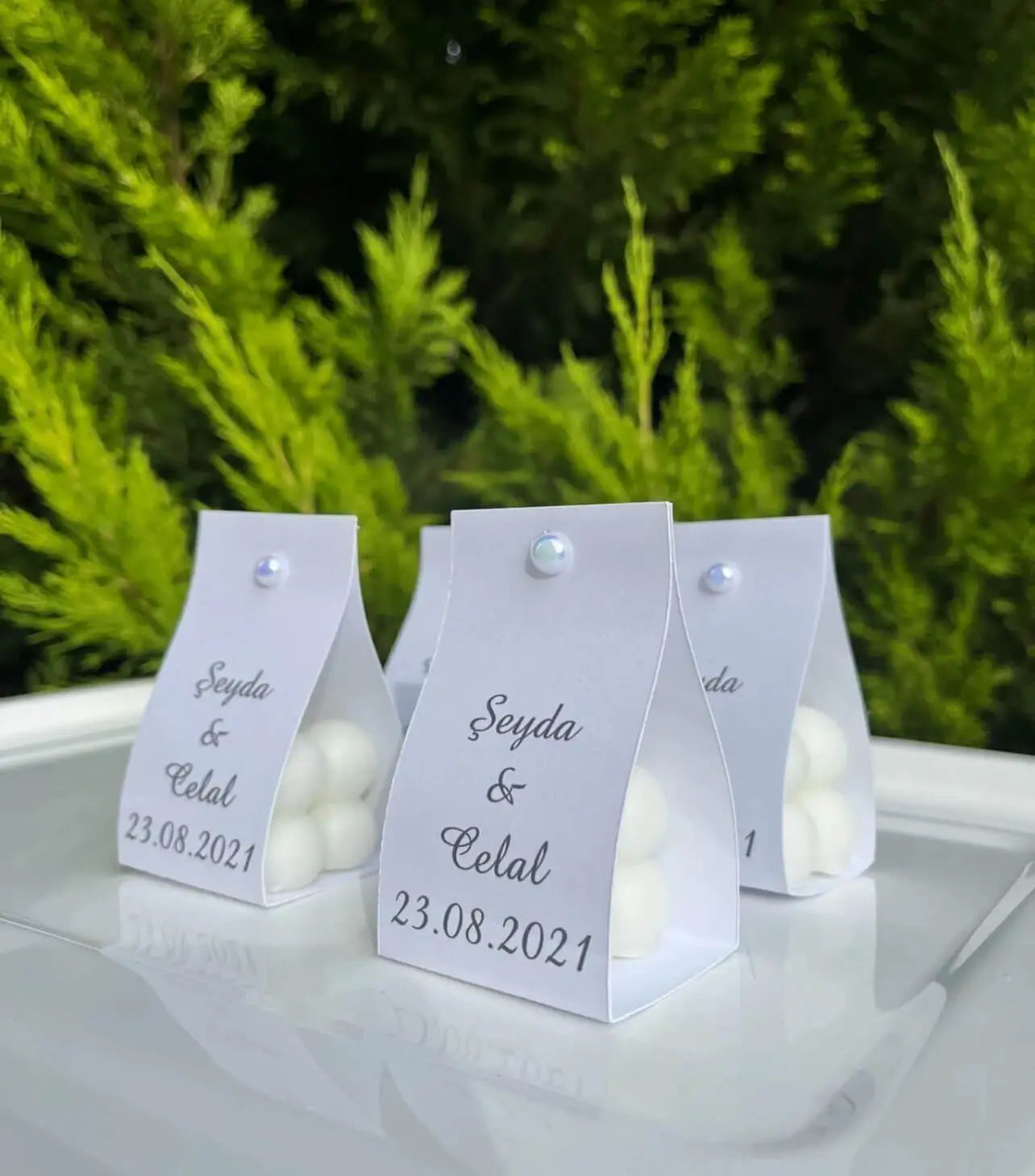 Bougie mariage personnalisée invité — lot souvenir chic | CréaBySana