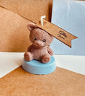 Bougie nounours personnalisée — cadeau invité naissance baptême | CréaBySana