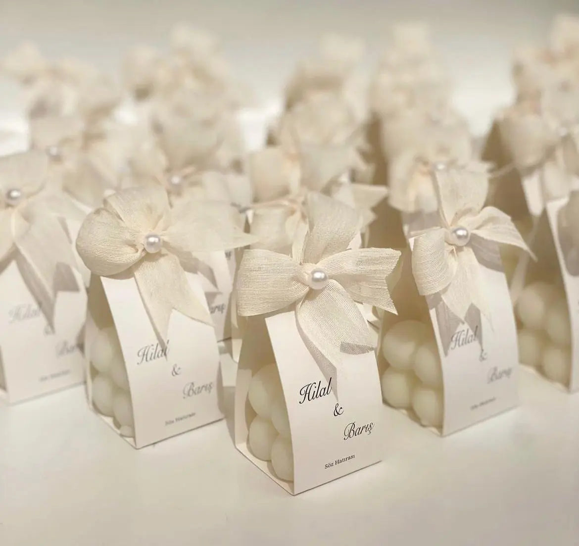 Bougie personnalisée mariage — prénoms et date gravés | CréaBySana