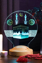 Cadeau Hajj sans gravure — veilleuse LED Kaaba islamique | CréaBySana