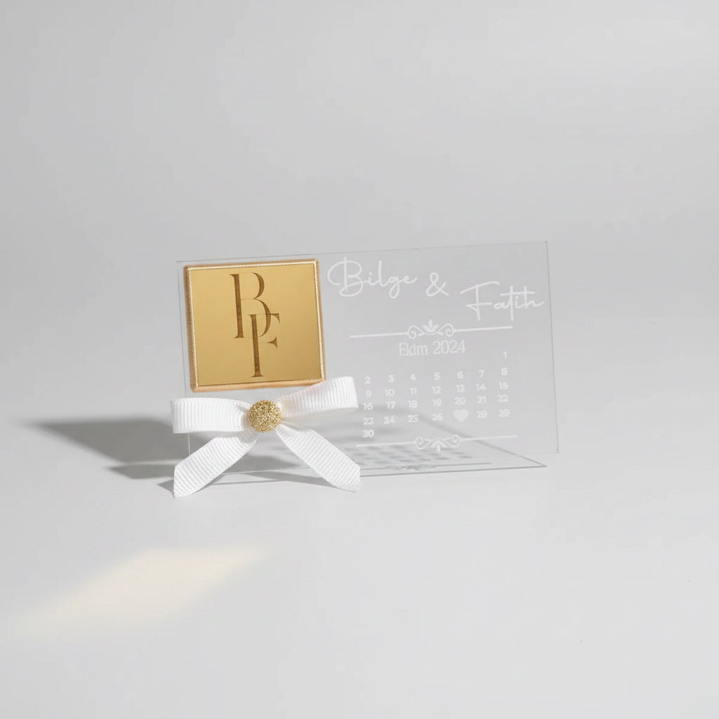 Plexiglass personnalisé calendrier — décoration cadeau élégant | Créa By Sana