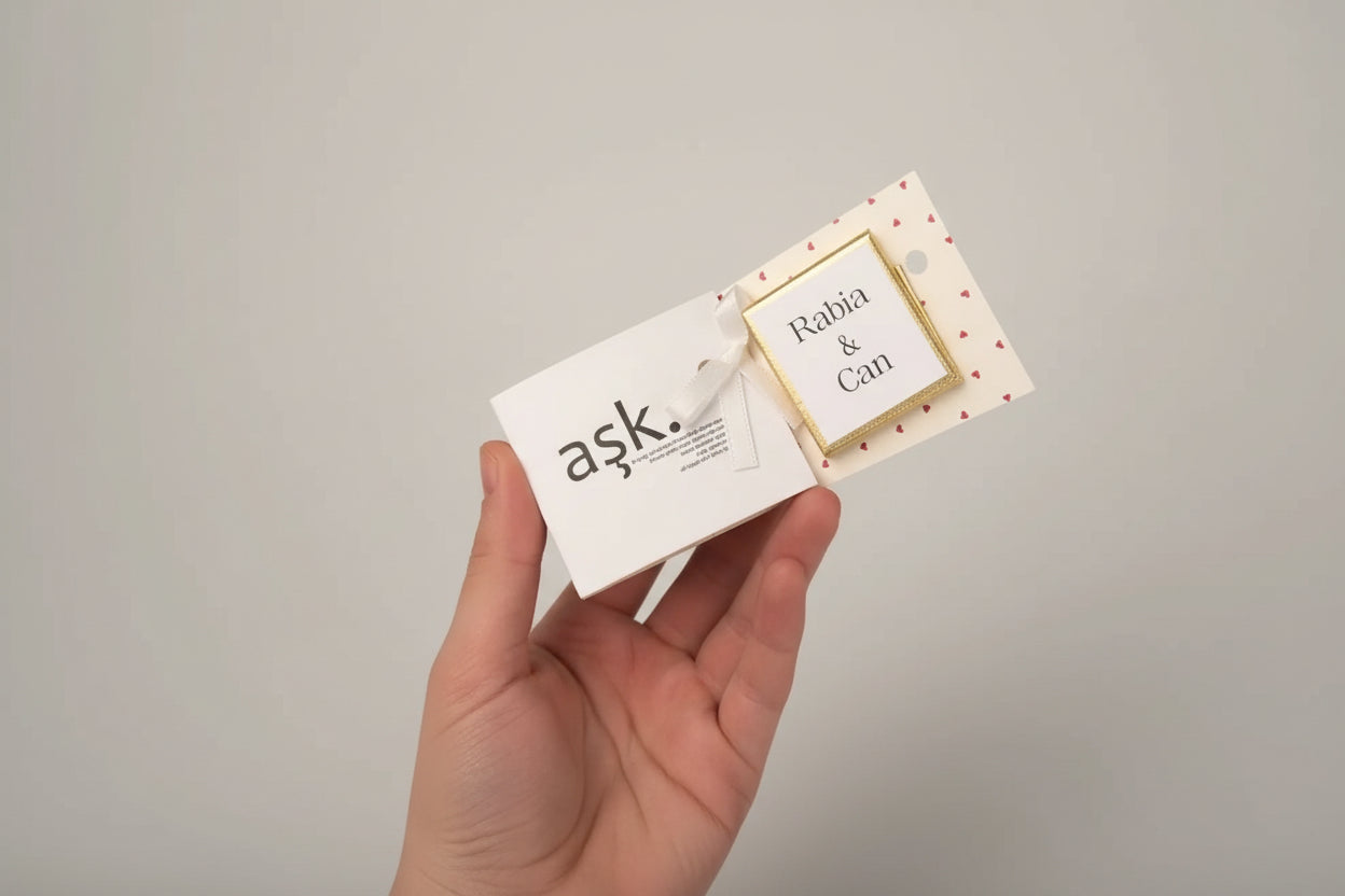 Chocolat carré mariage personnalisé — cadeau invité artisanal | CréaBySana