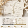 Carte invitation personnalisée mariage — design élégant | Créa By Sana