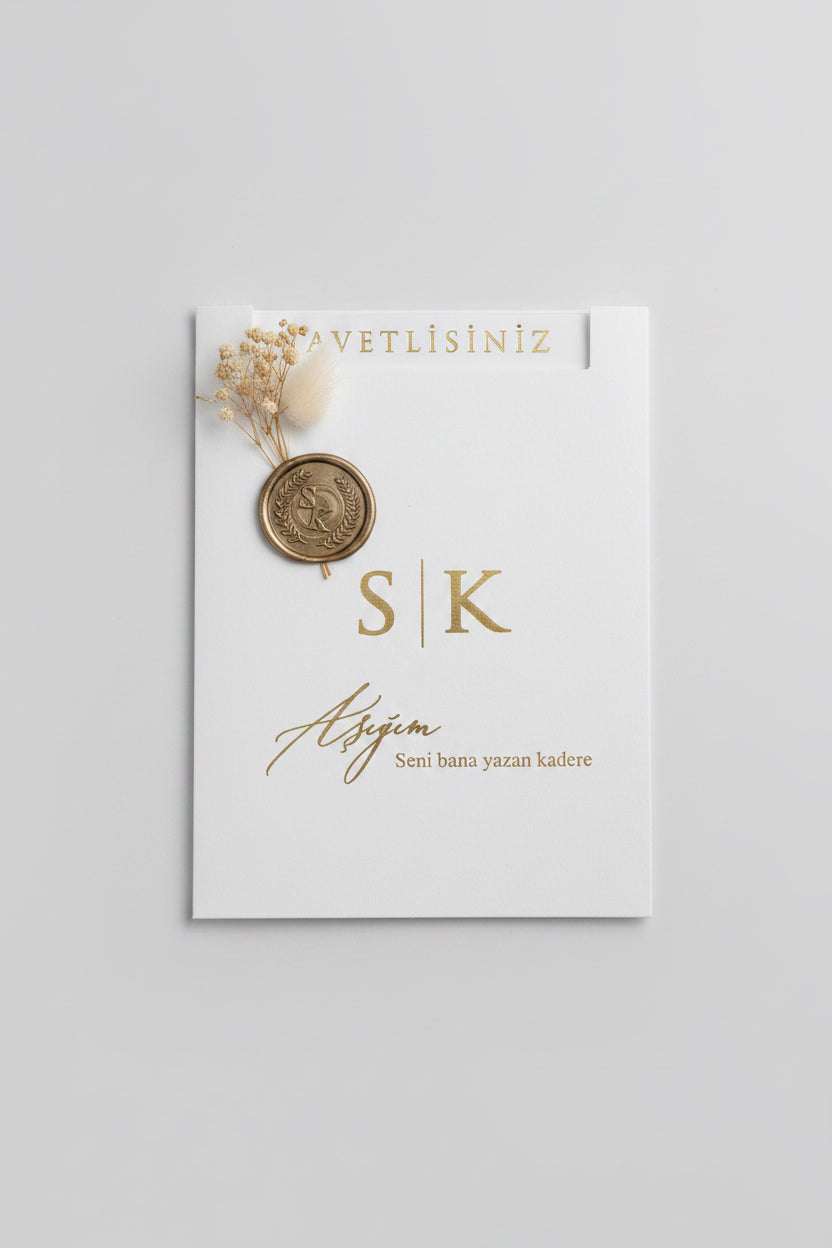 Carte invitation personnalisée Carla — mariage prénoms date | CréaBySana