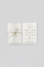 Carte invitation premium personnalisée — lot 50 pièces mariage | CréaBySana