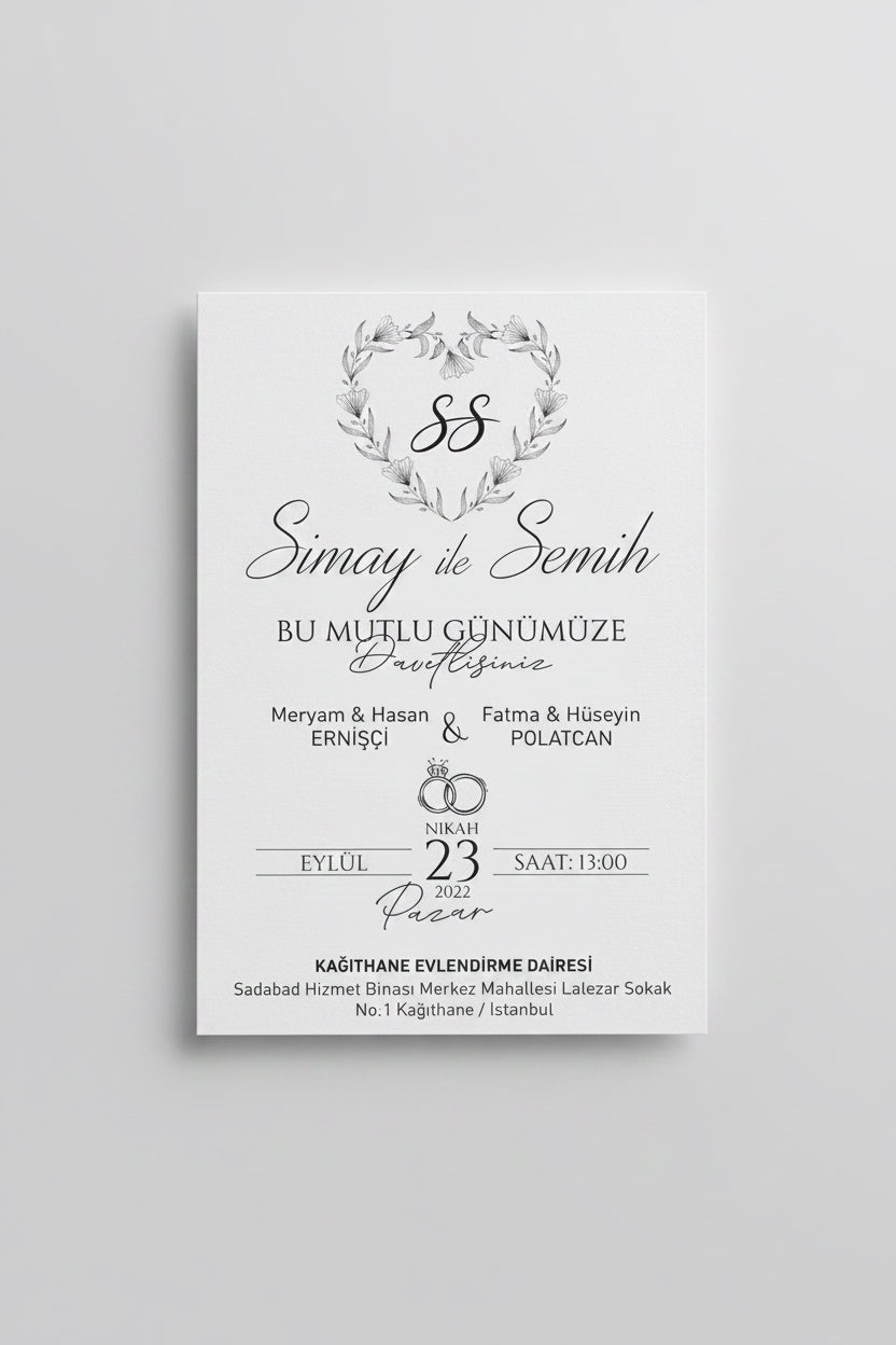 Invitation premium personnalisée mariage — design raffiné | CréaBySana