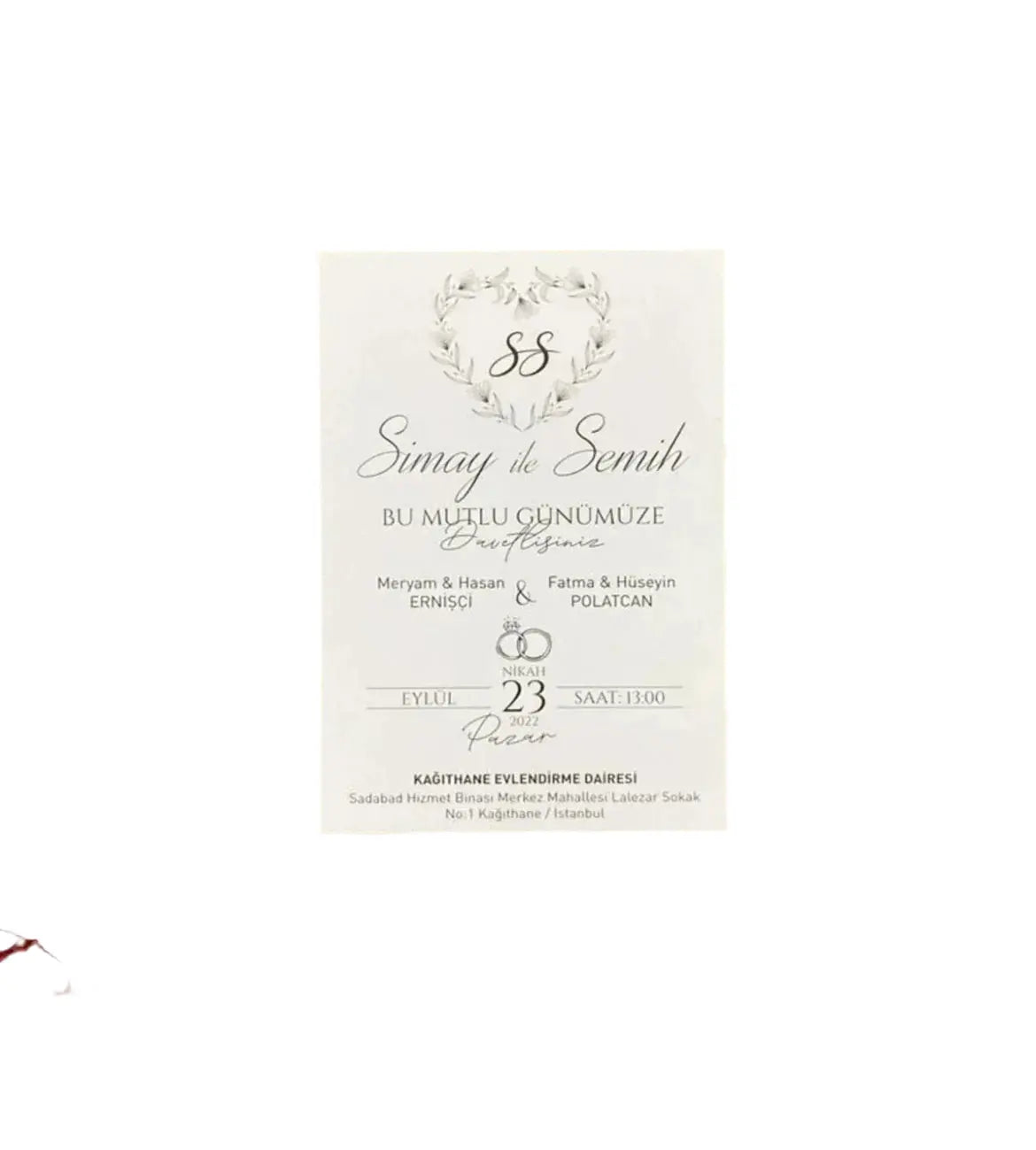 Invitation mariage premium personnalisée — design chic | CréaBySana
