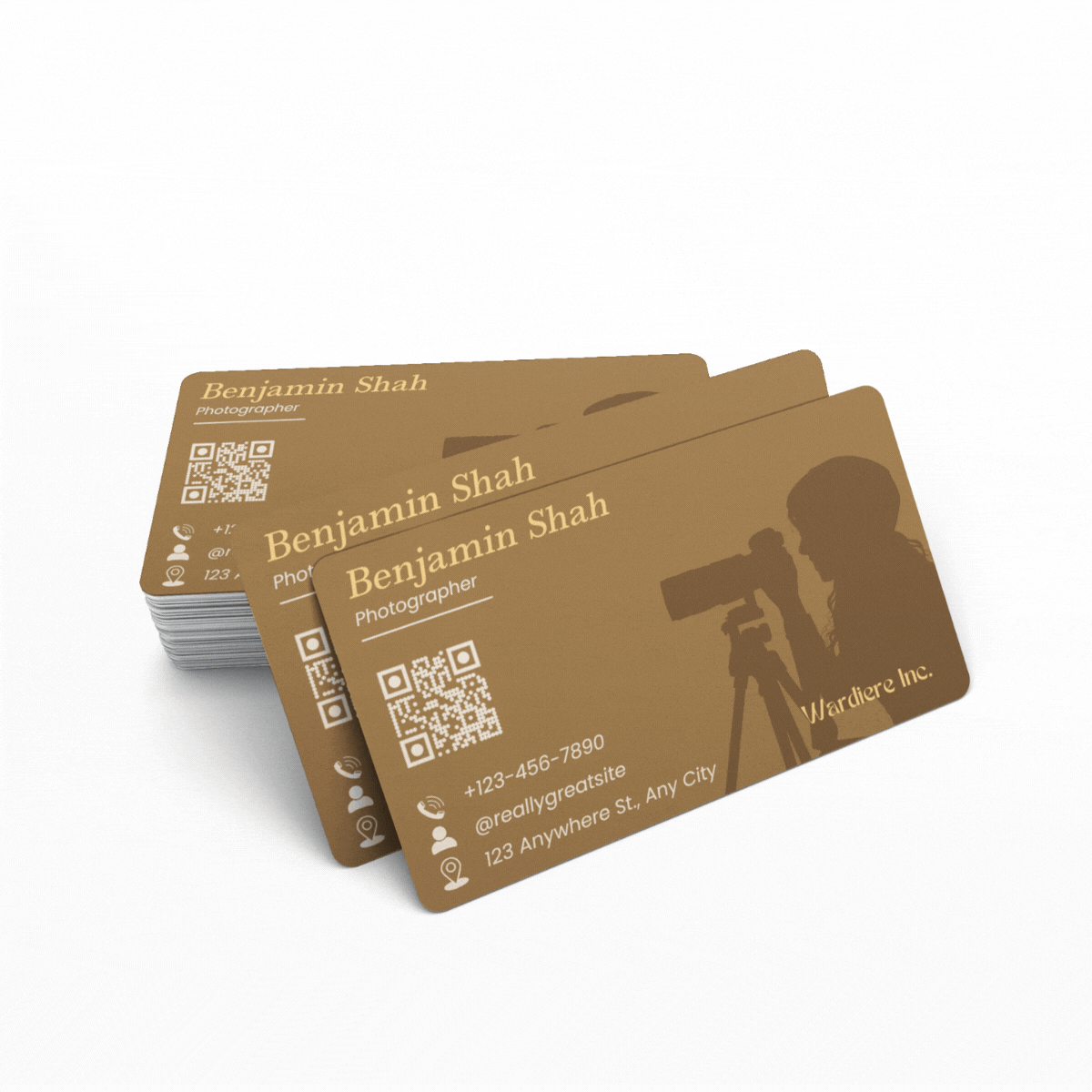 Carte photographe créative personnalisée — design moderne | Créa By Sana