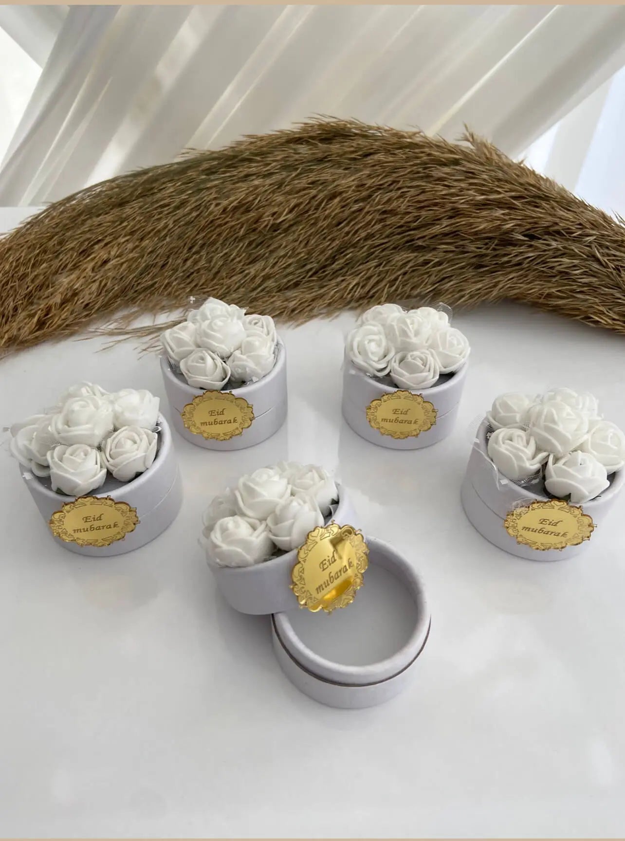 Boîte dragées mariage — contenant personnalisé blanc luxe | CréaBySana