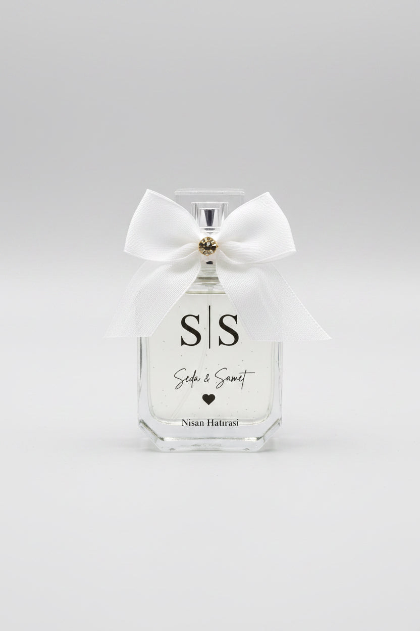 Fiole verre eau de cologne personnalisée — lot mariage | CréaBySana