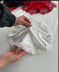 Mouchoir de mariée turc gelin mendili brodé — accessoire cérémonie | Créa By Sana