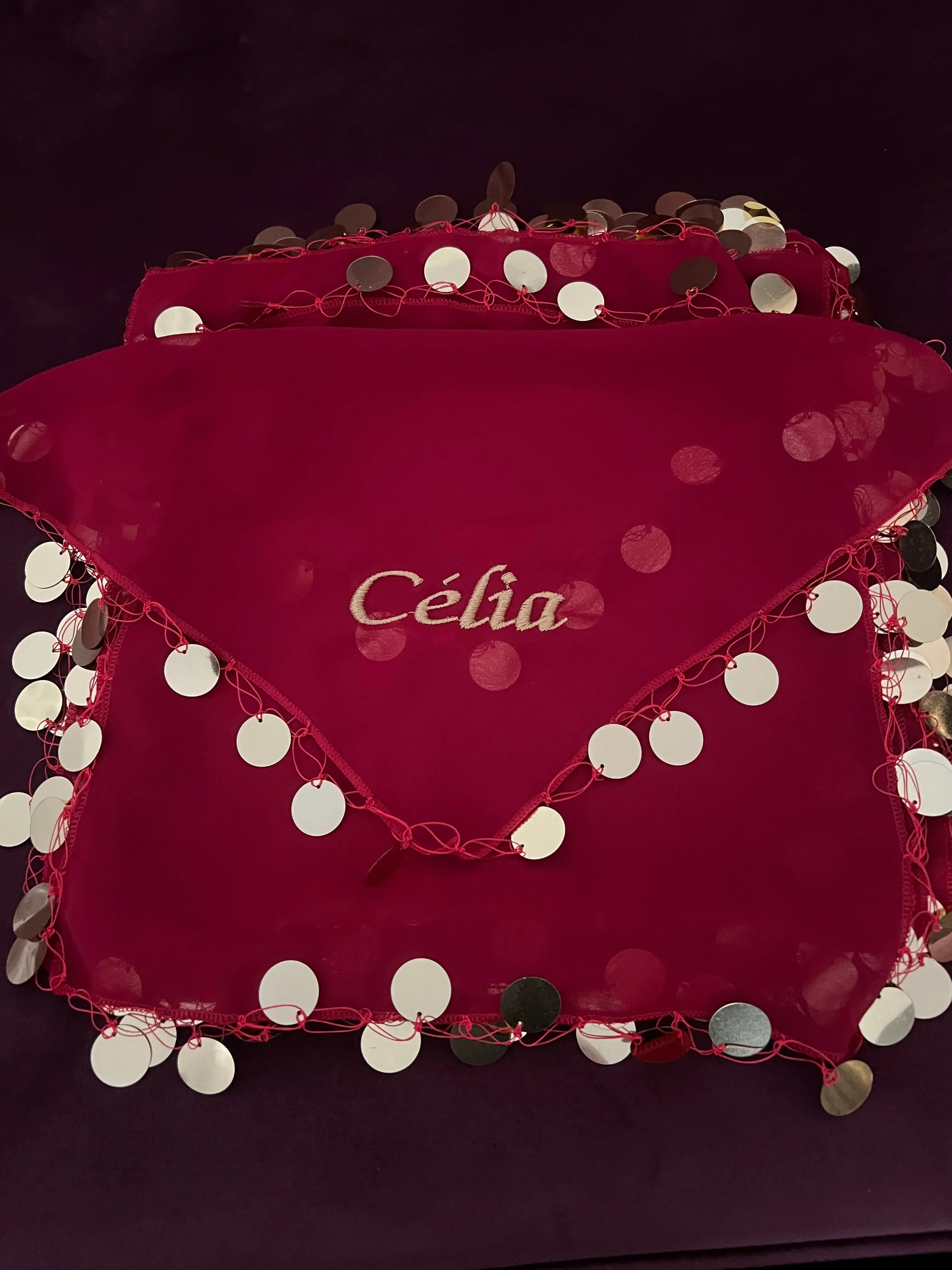 Halay mendili brodé mariage — accessoire traditionnel oriental | Créa By Sana