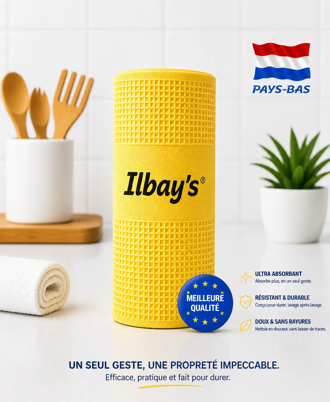 Ilbay’s chiffon microfibre — lot nettoyage polyvalent | CréaBySana