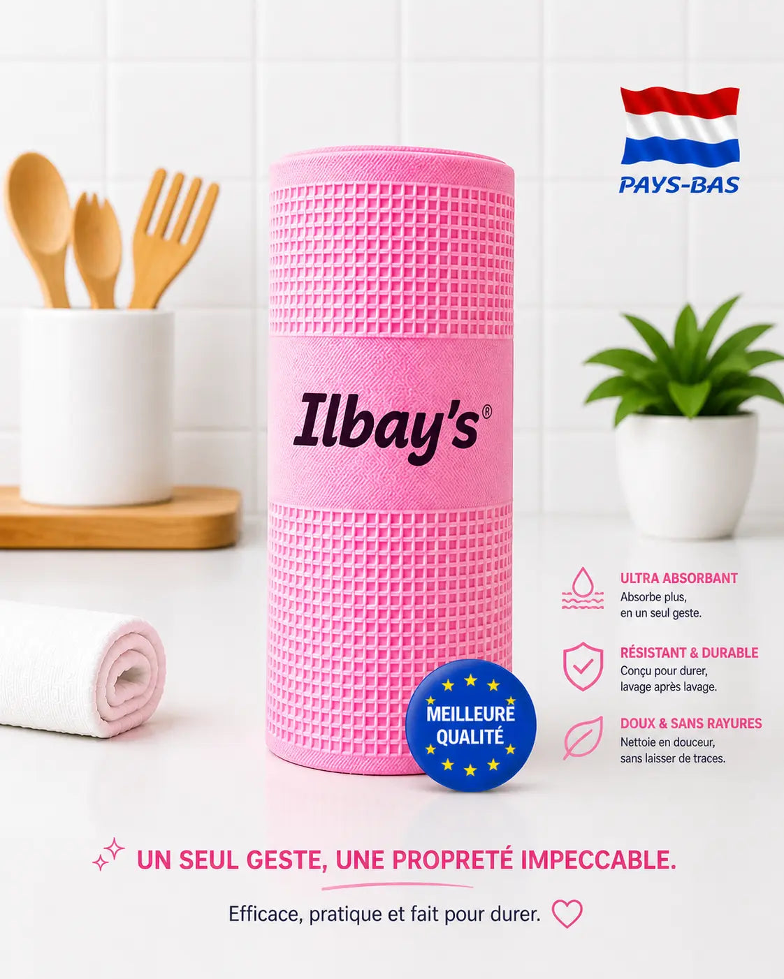 Chiffon microfibre Ilbay’s — lot 20 paquets usage quotidien | CréaBySana
