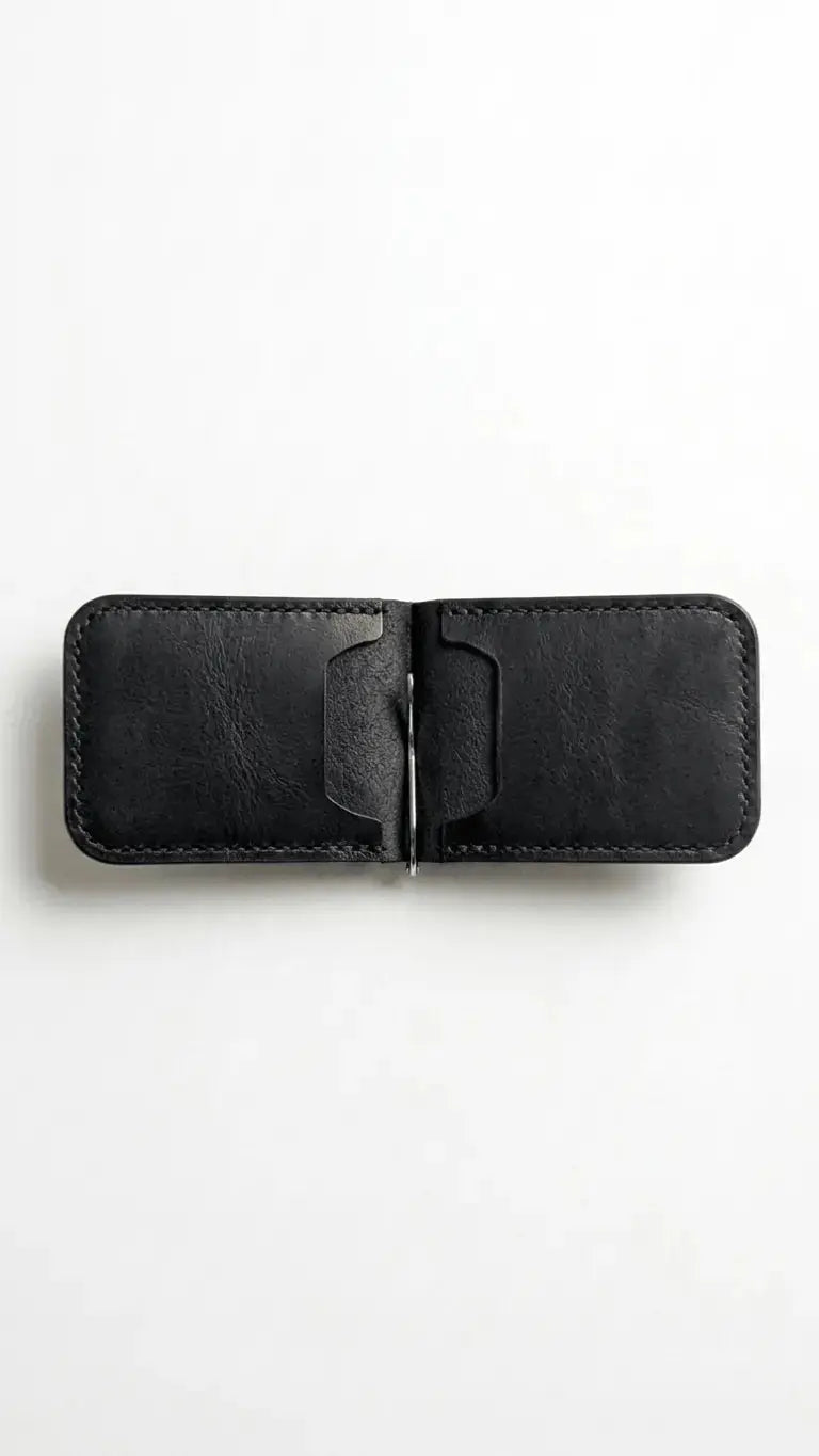 Porte-cartes cuir personnalisé — compartiments gravure laser | CréaBySana