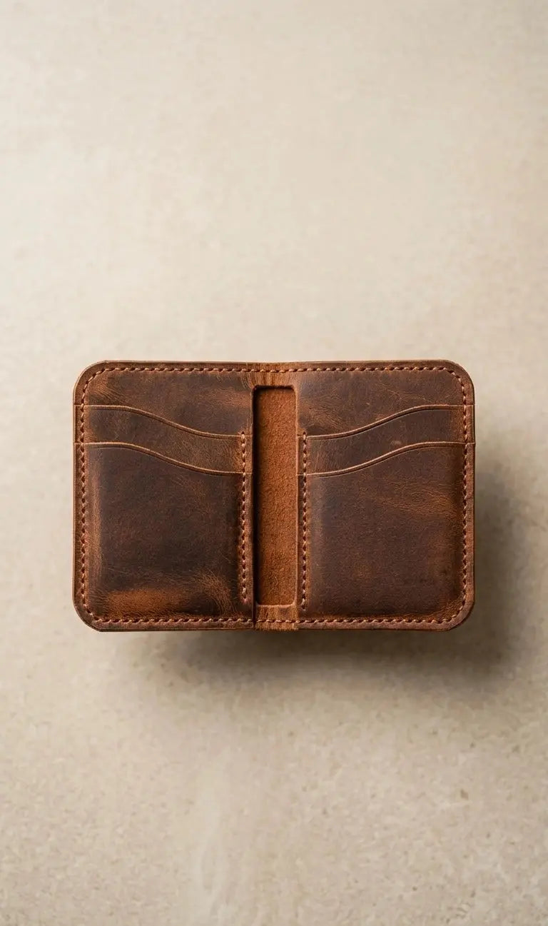 Portefeuille cuir personnalisé homme — finition élégante gravure laser | CréaBySana