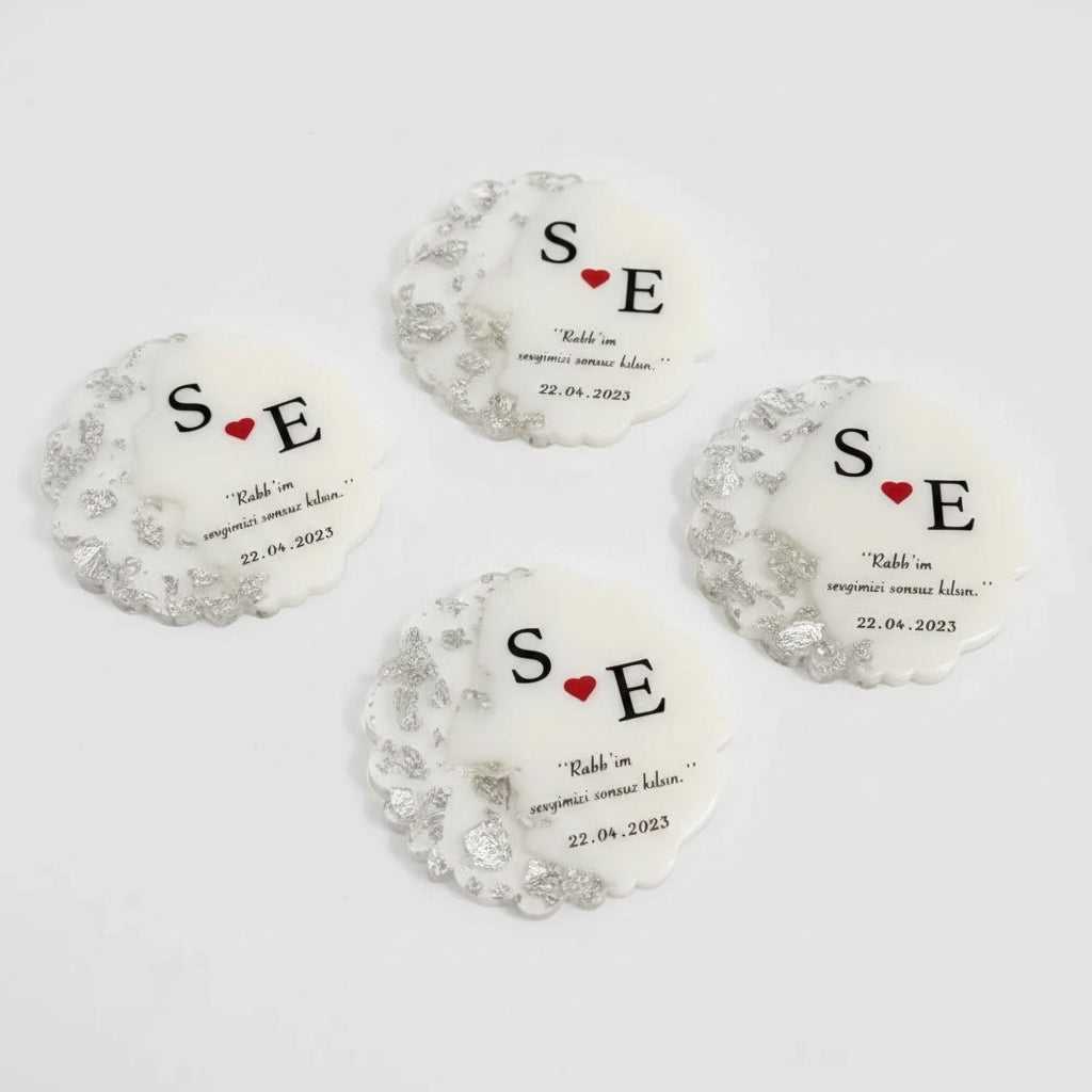 Magnet personnalisé mariage — cadeau invité raffiné | CréaBySana