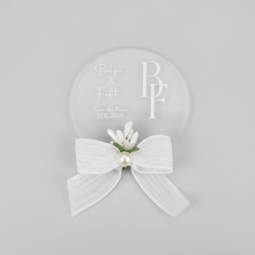 Aimant personnalisé mariage — souvenir invité unique élégant | CréaBySana