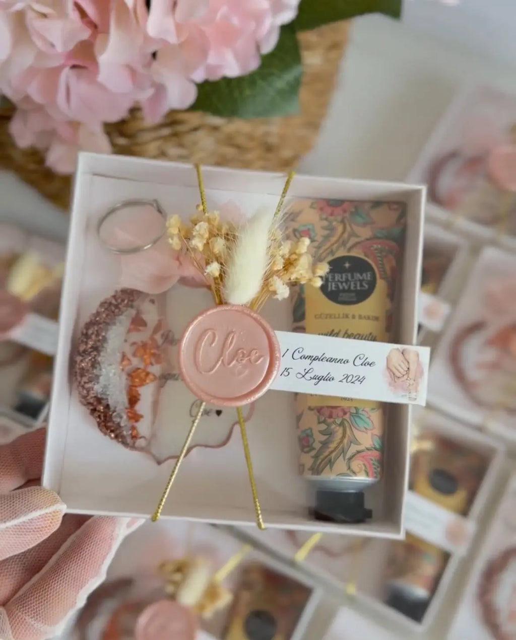 Coffret magnet crème main — cadeau invité mariage original | Créa By Sana