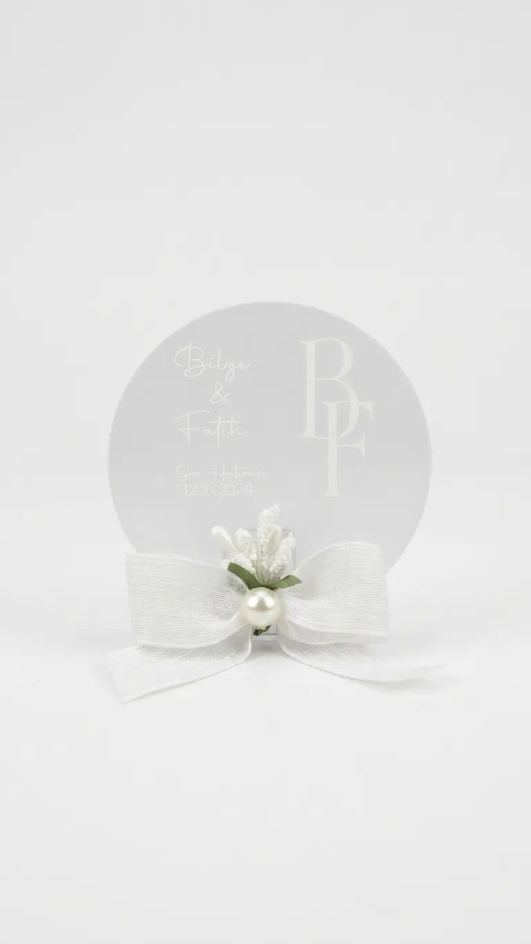 Magnet Personnalisé – Souvenir Aimanté Élégant pour Mariage & Événements CréaBySana