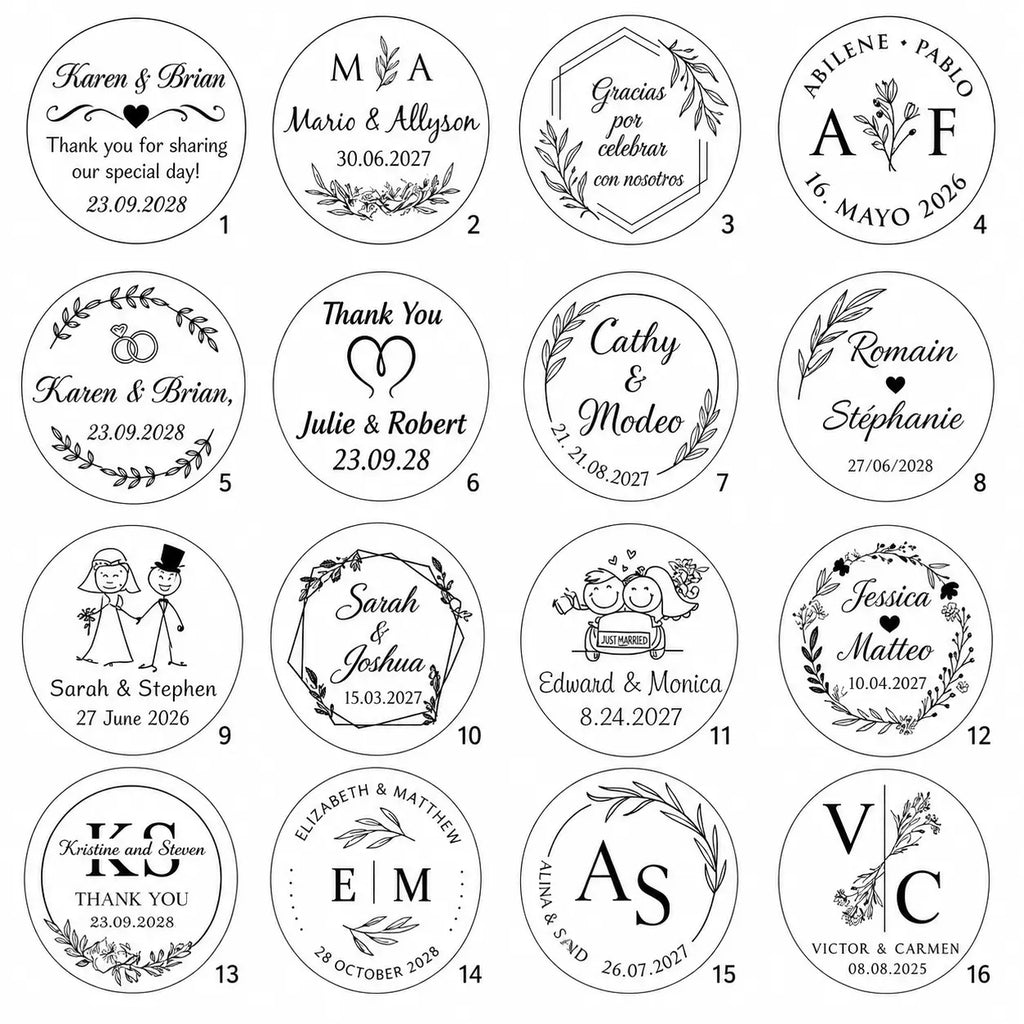 Miroir personnalisé mariage — souvenir invité élégant | CréaBySana