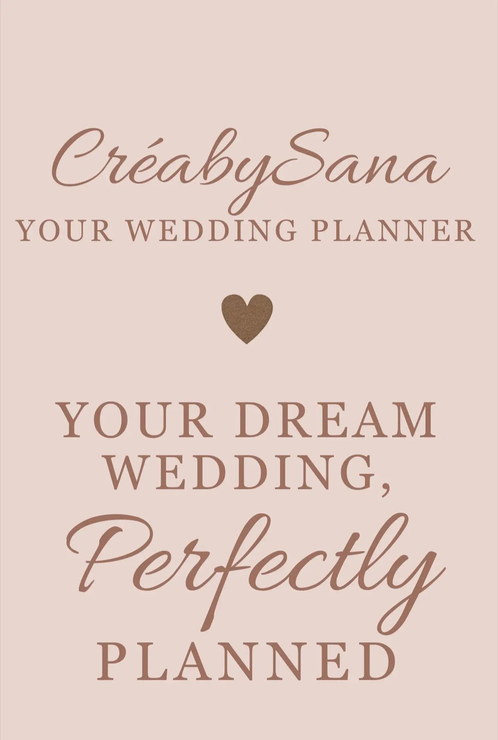 Wedding Planner digital 45 pages — guide complet mariage | Créa By Sana