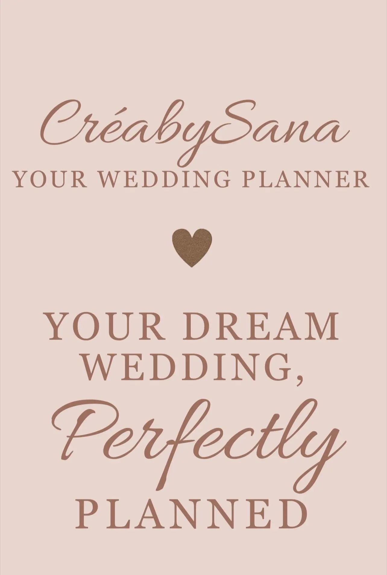 Wedding Planner digital 45 pages — guide complet mariage | Créa By Sana