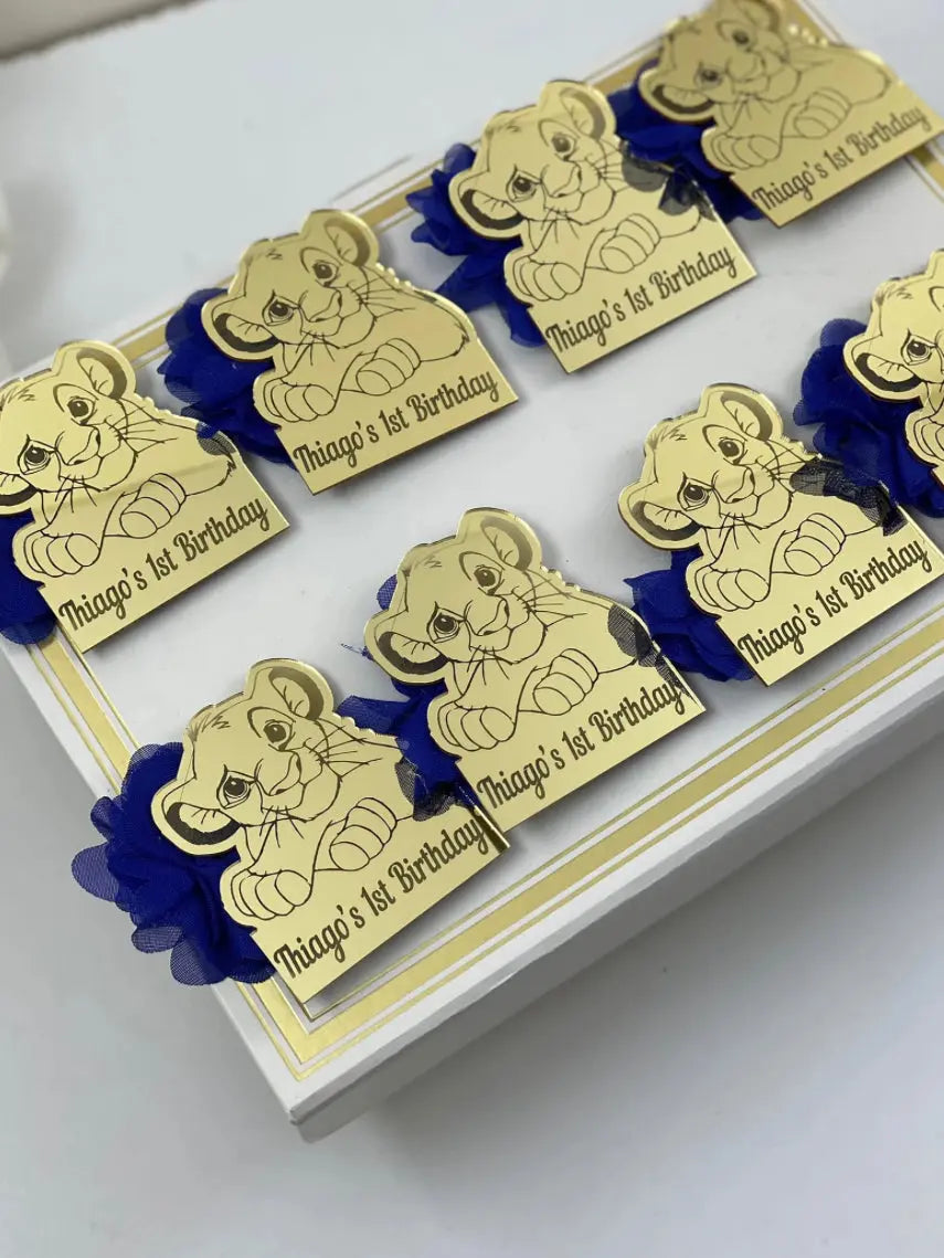 Plexiglass cadeau invité anniversaire — personnalisé thème | CréaBySana