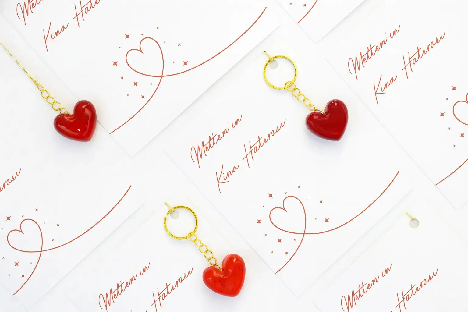 Porte-clés fait main cœur rouge — souvenir romantique | CréaBySana