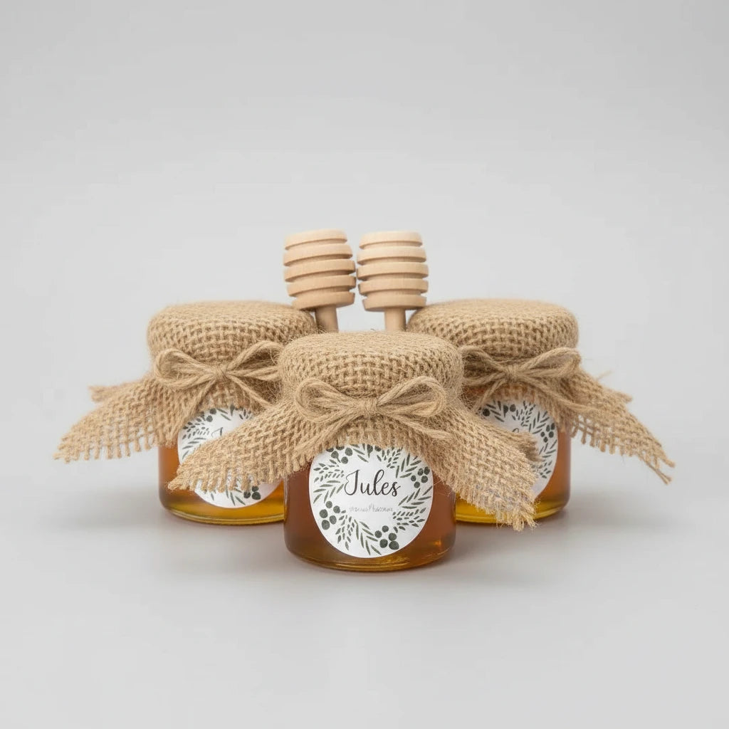 Miel personnalisé cadeau invité mariage — souvenir naturel | Créa By Sana