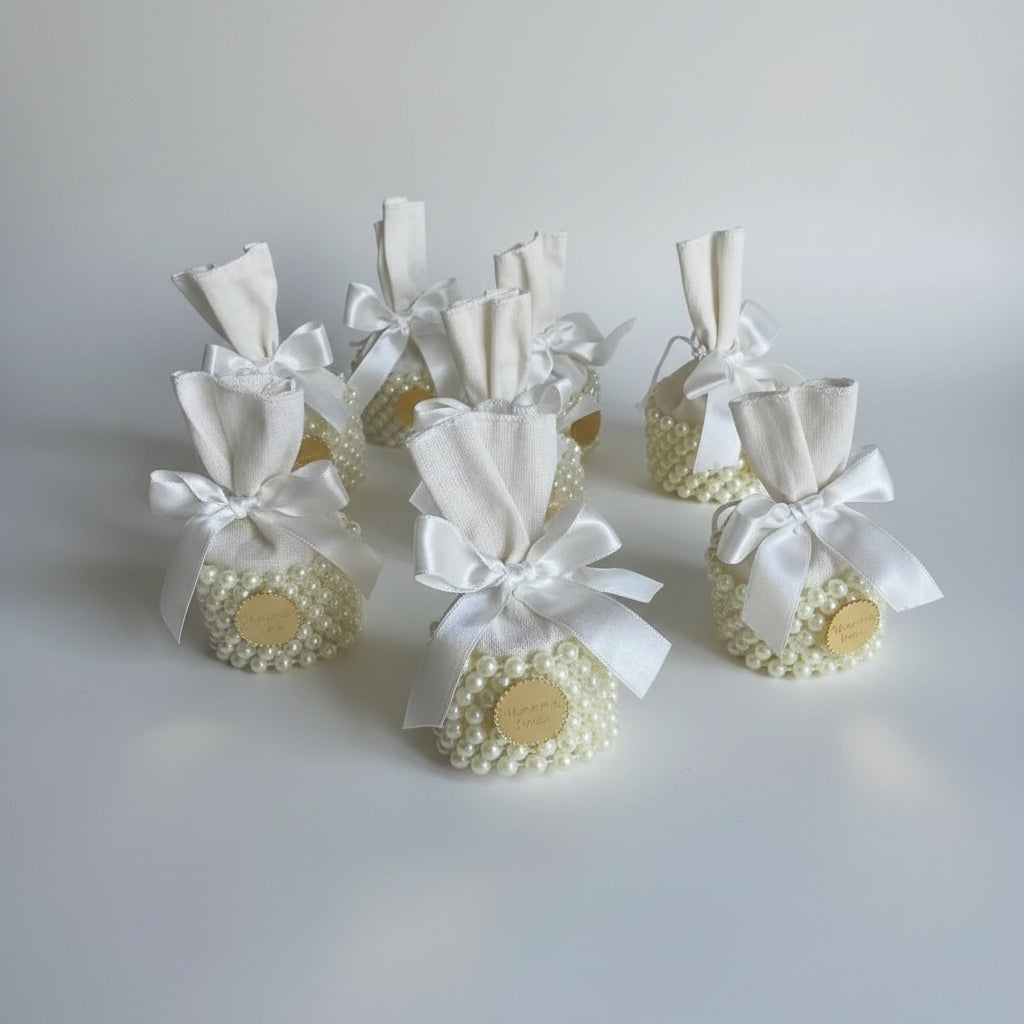 Sachet henné dragées perlées mariage — souvenir invité | CréaBySana