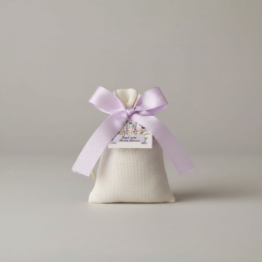 Sachet de lavande mariage personnalisé — souvenir invité | Créa By Sana