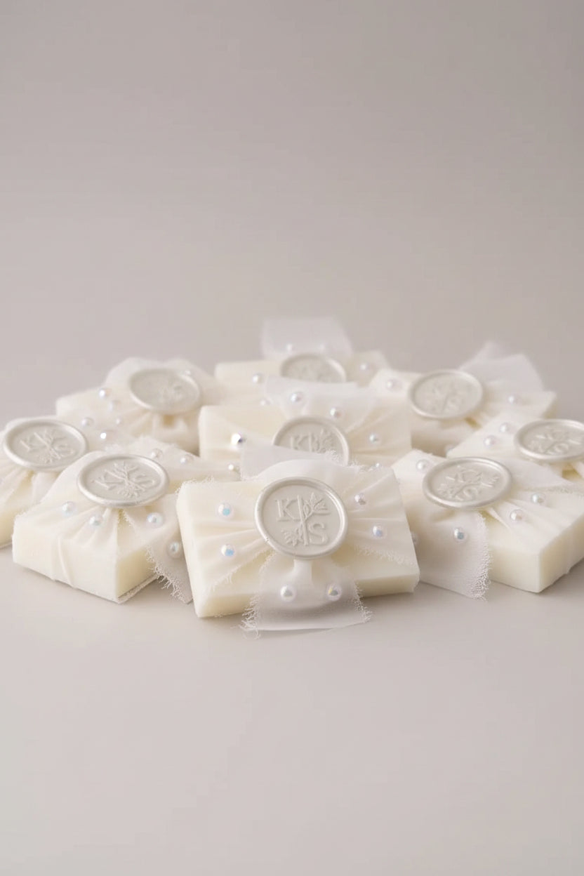 Savon personnalisé mariage — cadeau invité élégant naturel | CréaBySana