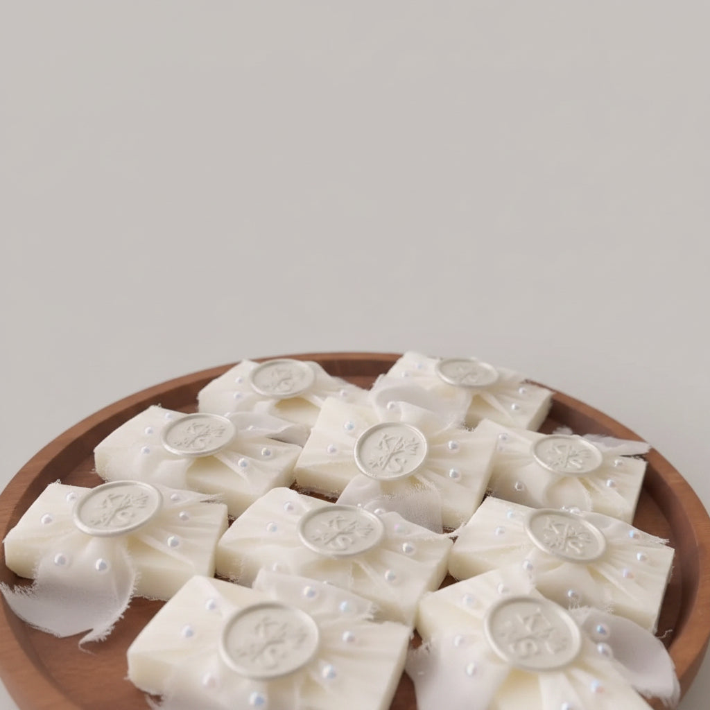 Savon personnalisé mariage naturel — emballage élégant | CréaBySana