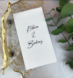 Serviette mariage imprimée personnalisée — décoration table | Créa By Sana