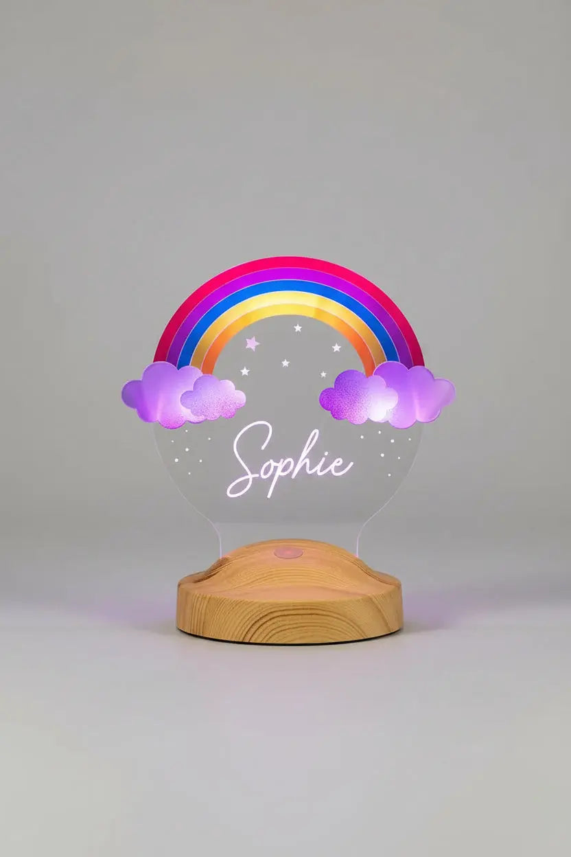 Veilleuse arc-en-ciel LED enfant — cadeau original lumineux | CréaBySana