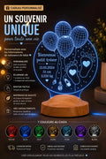 Veilleuse naissance personnalisée bébé — lampe LED prénom | CréaBySana