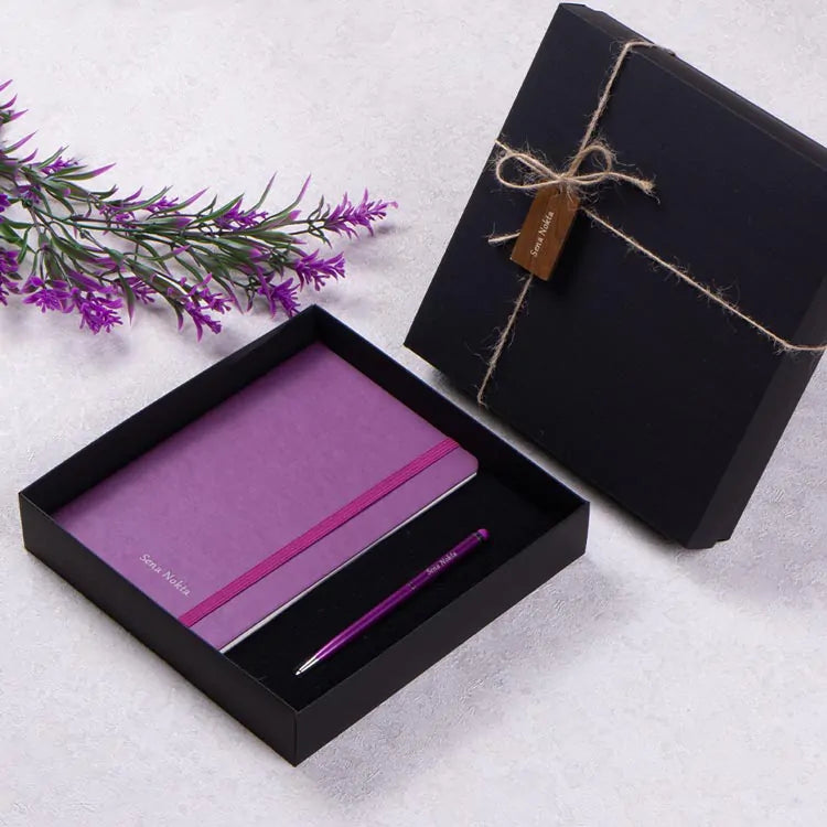 Bloc note personnalisé violet