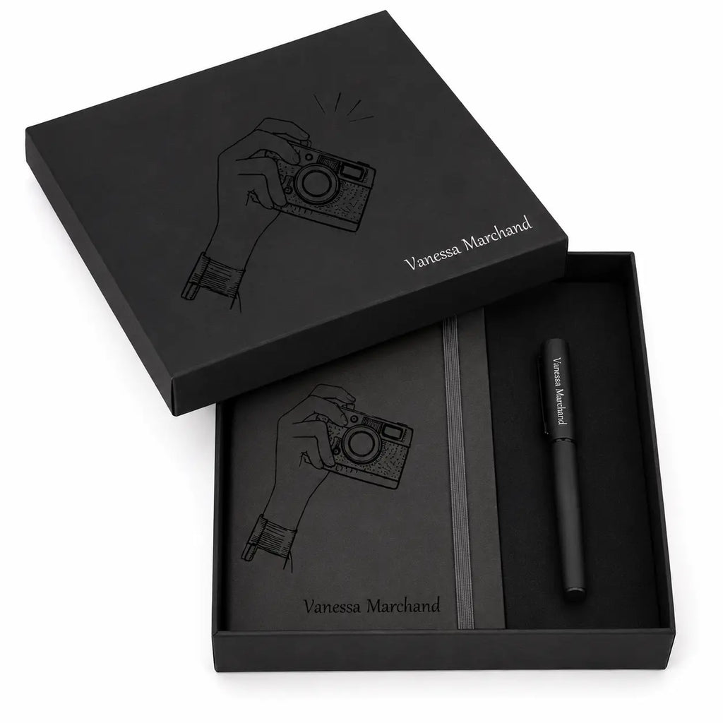 coffret-cadeau-photographe-agenda-stylo-personnalise