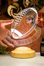 Football Lights Personalized — LED American Football with Your Team Logo
