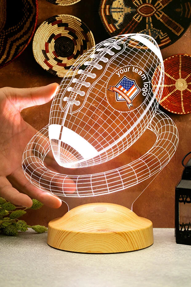 Football Lights Personalized — LED Night Light | CréaBySana