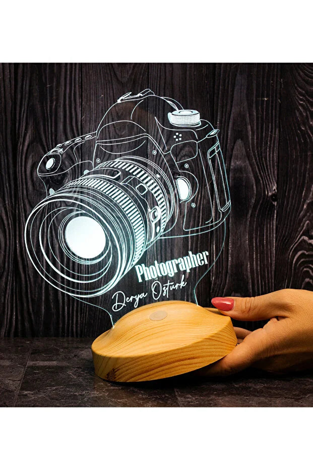 Veilleuse LED personnalisée — idée cadeau photographe originale CréaBySana