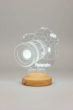 Veilleuse LED personnalisée — idée cadeau photographe originale CréaBySana