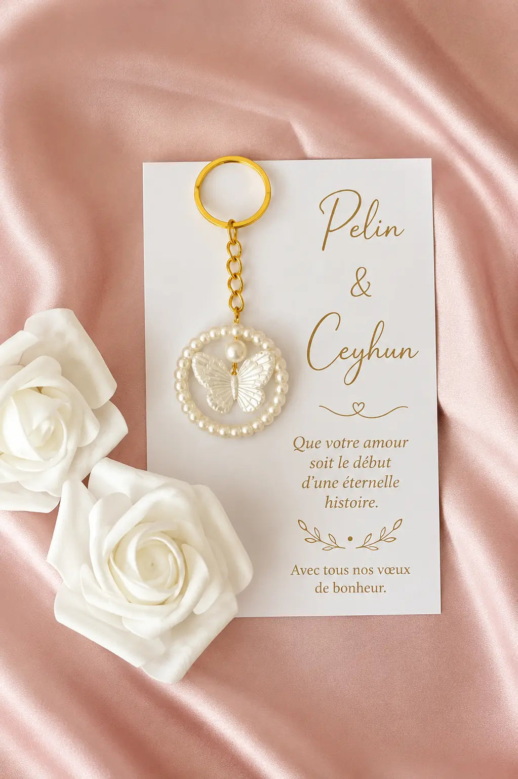Porte Clés Personnalisé Papillon – Cadeau Élégant & Symbolique CréaBySana