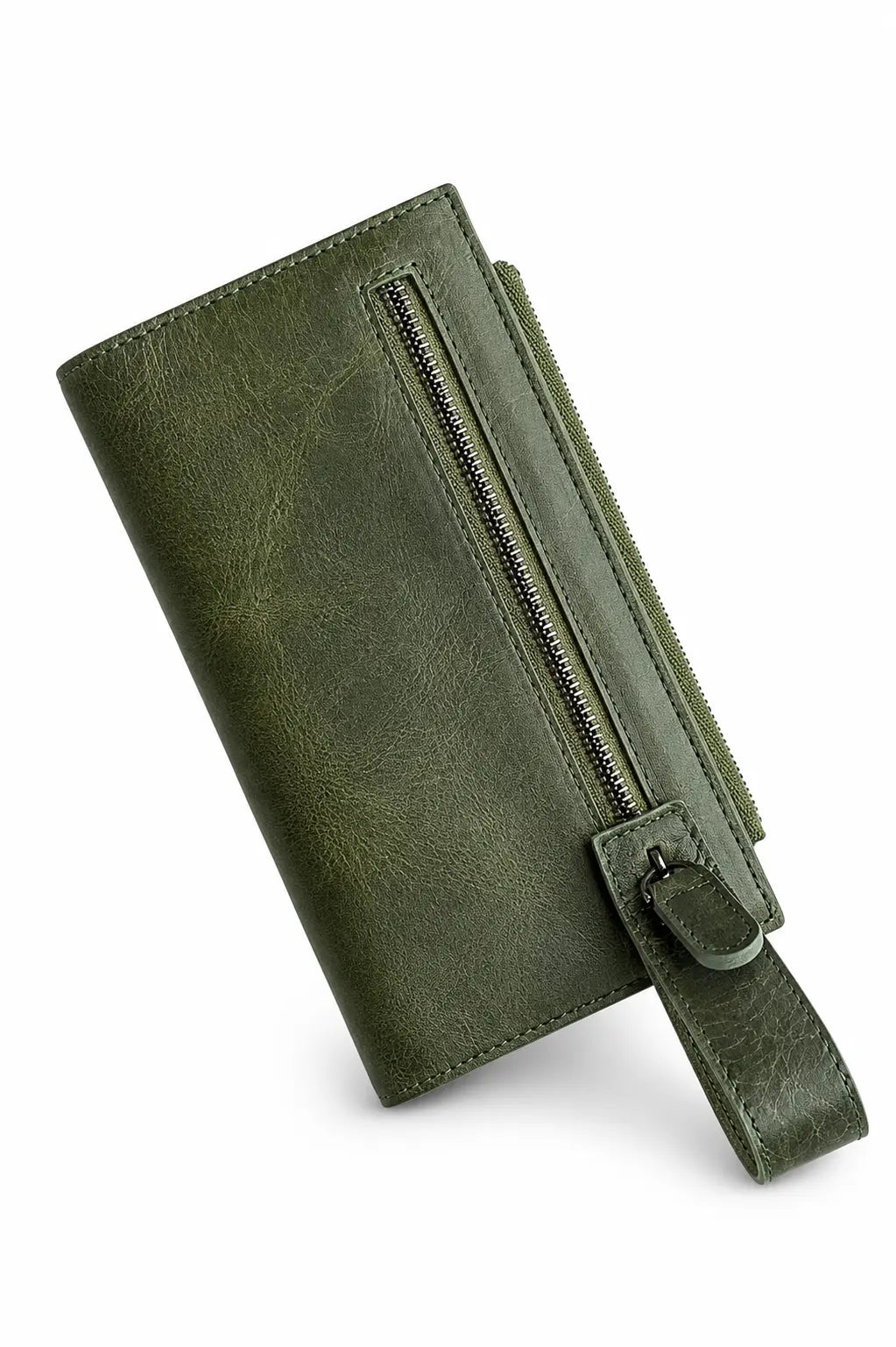 Portefeuille femme cuir luxe grand format — 12 emplacements cartes | CréaBySana