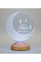 Veilleuse islamique LED croissant de lune — décoration Ramadan Aïd | CréaBySana